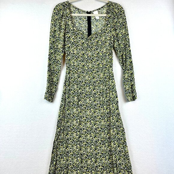 H&M Dresses & Skirts - H&M Micro Floral Midi Dress Size XS Boho Cottagecore Prairie Renaissance Farm